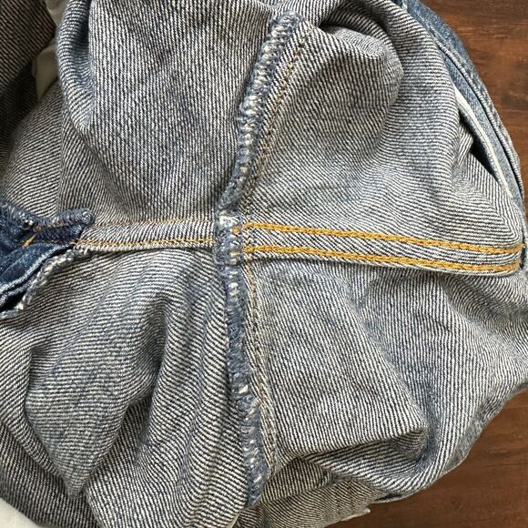 PISTOLA Charlie Exposed Button Fly Jeans Straight Crop Distressed - Picture 9 of 15